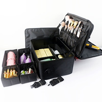 Valise professionnelle pour maquilleur, boîte à cosmétiques portable, sac de maquillage en gros, sac de voyage, valise trolley pour technicien(ne) des cils et des ongles