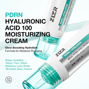 Crème hydratante anti-rides repulpante à l'acide hyaluronique PDRN 100, pour une peau éclatante et réparatrice, adaptée à tous les types de peau, pour femmes. - Product Image 1