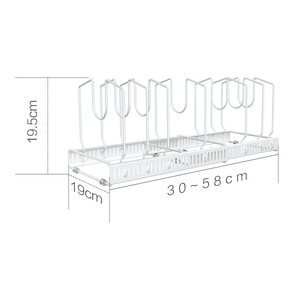 Ripiano ripiano in metallo retrattile portaoggetti salvaspazio casa <span class=keywords><strong>lavello</strong></span> da cucina portaoggetti - Product Image 6