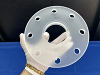Ventes directes d'usine haute qualité CNC silice fondue Quartz verre anneau bride anneau Quartz verre disque pour le soudage
