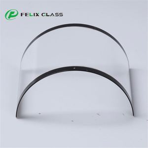 Custom Electric Tempered <b>Covering</b> Touch Glass for Display <b>Screen</b> with Anti-Uv High Light Transmittance 1mm Thickness Curve Shape - Product Image 4