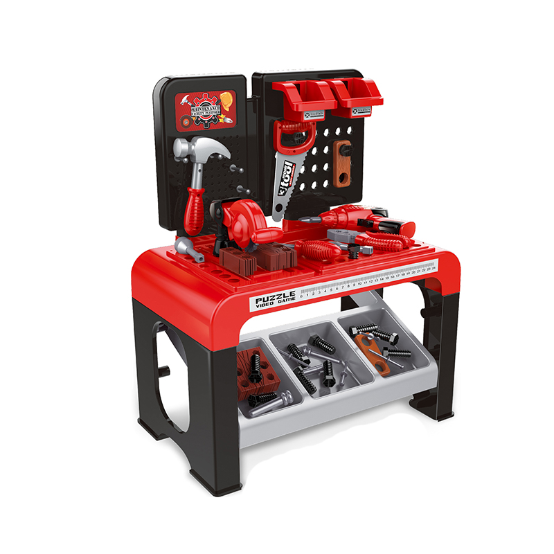 46+pcs accessories pretend play table game real life pair fix plastic tool set toy