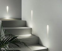 GW07026 Applique murale LED moderne encastrée en plâtre 3W Applique murale décorative sans bordure pour marches d'escalier