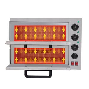 <span class=keywords><strong>Horno</strong></span> de Pizza Comercial de 220V, <span class=keywords><strong>Horno</strong></span> Eléctrico de Doble Capa para Mostrador, Control Independiente, <span class=keywords><strong>Horno</strong></span> de Panadería para Pizza, Snacks y Pasteles - Product Image 2