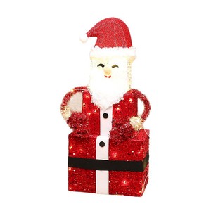 New Cross-Border Christmas Santa Snowman Gift Box Decoration Indoor <b>Illuminated</b> Standing Display Piece - Product Image 4
