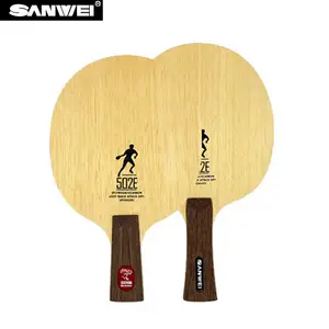 도매 Sanwei 502E 5 나무 2 탄소 탁구 블레이드 훈련 pingpong 블레이드 전문