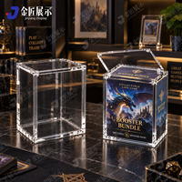 Acrylique protégé contre les UV de 5 mm pour boîte de rangement Booster, haute transparence, aimant puissant N52, boîte de présentation TCG