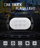 DXZ OEM 8LED 24W Notfall-Stroboskop-Warnleuchte - CE-Zertifiziert 12V-24V Grill-Seitenleuchte für Autos und LKWs Nachrüstung/Upgrade