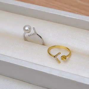 Pendientes de Plata S925 con Barra Recta, Accesorios de Perlas Personalizables DIY, Soporte Vacío para Conjuntos de Joyería de Moda Femenina - Product Image 2