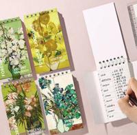 Van Gogh – carnet de notes de poche de peinture de renommée mondiale, bloc-notes Portable en spirale pour étudiants, apprentissage des mots étrangers