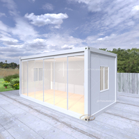 Pour hôtel conteneur préfabriqué de luxe, maison modulaire, design moderne, structure en acier léger, mobile