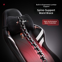 Chaise de jeu moderne et minimaliste pour e-sport, chaise de café internet, chaise de jeu pivotante réglable en hauteur, entièrement inclinable, ergonomique 3D
