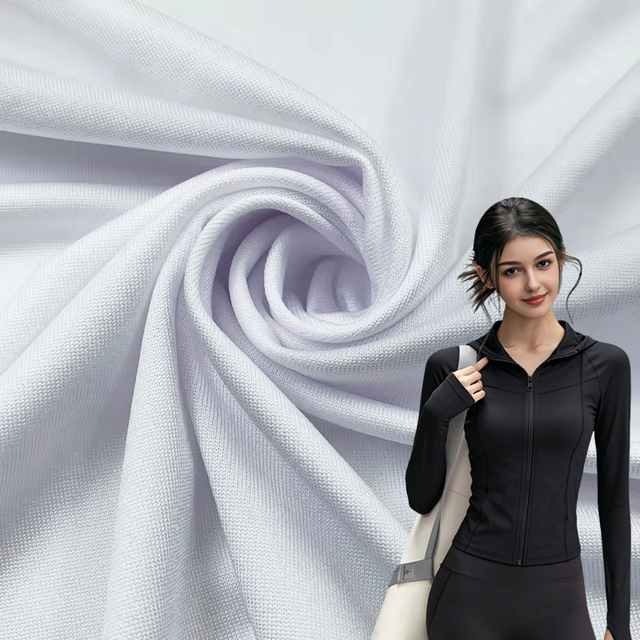 High Elastic Knit Plain Elastane Fabric Pilates Clothing Skin-friendly Polyester Spandex Fabric for Sports Yoga Sets