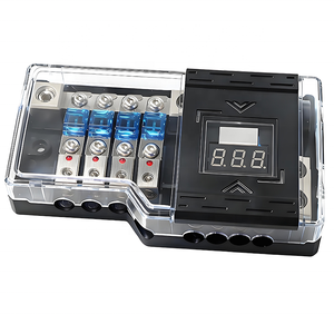 Bloque <span class=keywords><strong>de</strong></span> Distribución <span class=keywords><strong>de</strong></span> Energía con <span class=keywords><strong>Fusibles</strong></span> HD <span class=keywords><strong>de</strong></span> 4 Circuitos 0-4GA, Caja Divisora <span class=keywords><strong>de</strong></span> Dos a Cuatro con Pantalla <span class=keywords><strong>de</strong></span> Voltaje <span class=keywords><strong>para</strong></span> Audio <span class=keywords><strong>de</strong></span> Coche y Soporte <span class=keywords><strong>de</strong></span> <span class=keywords><strong>Fusibles</strong></span> <span class=keywords><strong>para</strong></span> Luces LED - Product Image 1