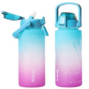 <span class=keywords><strong>Tanana</strong></span> personnalisé 64oz sans BPA Tritan matériel plastique rappeler de boire motivationnel Sport boire tasse bouteille d'eau - Product Image 1