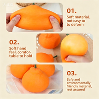 BOTU Lelijke Mandarijn Knijpfiguur Superzacht Langzaam Terugverend Stressverlichtend Knijpbal Grappig Oranje Fruitvormig Speeltje tegen Angst