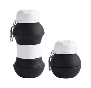 Silicone <b>Sport</b> <b>Water</b> <b>Bottle</b> Eco-friendly Portable Drop Resistant Foldable Food Grade - Product Image 5