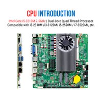 Nouvelle carte mère industrielle Mini ITX 6 ports COM RS485 RS422 avec Watchdog matériel GPIO, processeur Intel Core i5-3210M 2310M, DDR3 SO-DIMM, Mini PCIe