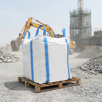 Sac Jumbo FIBC en PP tissé de 1 tonne, directement de l'usine, pour l'emballage de sable, ciment, produits chimiques et engrais, avec impression personnalisée OEM