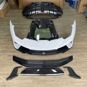 Convient pour Lamborghini <span class=keywords><strong>Huracan</strong></span> LP580 LP610 Upgrade Performance Body Kit Car Bumper Semi Carbon Fiber - Product Image 2