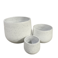 Pot en fibre de verre en fibre d'argile et de ciment, pot de plante moderne simple pour la maison de jardin d'hôtel, grand pot de plante nordique