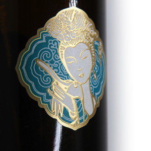 Tùy Chỉnh Tự Dính Tư Nhân Sang Trọng Kết Cấu Giấy Dập Nổi Lá Vàng Wishky Rượu Vang Nhãn Dán Cho Chai - Product Image 4