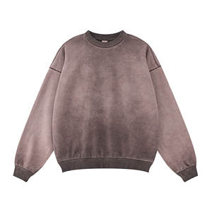 <b>Men's</b> <b>Hoodies</b> & <b>Sweatshirts</b> Heavyweight 380G French Terry Fleece Drop Shoulder Plain Solid <b>Men's</b> <b>Hoodies</b> - Product Image 3