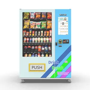 Verkaufs automat mit großer Kapazität Doppels chrank für kleine Unternehmen Snack-und Getränke automaten geschäft