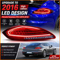 Para Porsche Panamera 970 2010-2013, Luces Traseras LED Secuenciales Dinámicas de Alta Gama, Estilo Facelift 2016, Color Negro y Rojo, Plug and Play