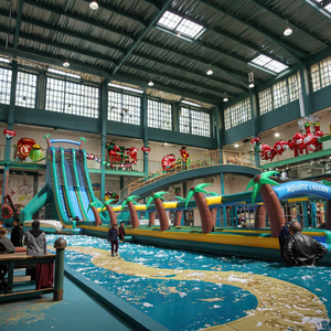 Diversão interior exterior comercial grande salto inflável Bounce casa castelo água parques equipamentos desliza piscina para adultos - Product Image 2