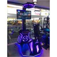 Jeu de tir en réalité virtuelle 9D, simulateur Gatling, ensemble de plateforme PC en plastique et métal pour intérieur, casque VR DP E3, certifié CE, 7x24