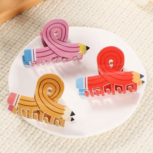 Pinzas para el pelo acrílicas divertidas <span class=keywords><strong>de</strong></span> simulación personalizada para mujeres y niñas, pinzas para el pelo bonitas <span class=keywords><strong>de</strong></span> alta calidad, accesorios para el <span class=keywords><strong>cabello</strong></span> para volver a la escuela - Product Image 3