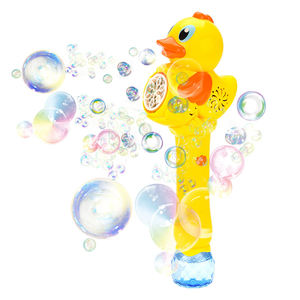 Machine à bulles d'été pour enfants, 6 trous, bâton à bulles en forme de canard avec lumière, jouet pour la plage, le parc, les fêtes, cadeau pour enfants - Product Image 1