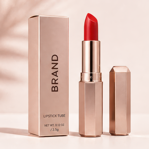 Natural <b>Moisturizing</b> Private Label Luxury <b>Lipstick</b> Tube Octagonal Diamond Rhombus Matte <b>Lipstick</b> for Party Makeup - Product Image 5