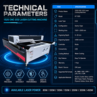 Machine laser CO2 CNC grand format 1325 Shandong Chenmai 1300 2500mm 150W 180W 300W pour acrylique, bois, MDF, caoutchouc, cuir, papier