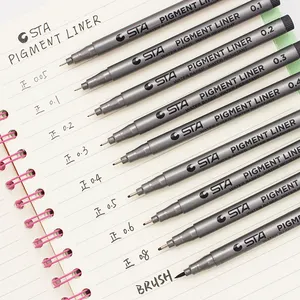 Set of Nine Creative Fine Liner <strong>Markers</strong> <strong>Paint</strong> Dry Style <strong>for</strong> Greeting Card Business Signature Painting Felt Tip Sketch Pen - Product Image 2