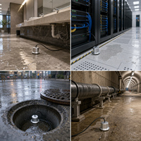 Détecteur de fuite d'eau, capteur d'immersion d'eau, conforme RoHS, pour salle de serveur, salle de pompage