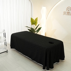 Cao <span class=keywords><strong>C</strong></span>ấp Sợi Nhỏ Massage Bảng Sheets Set 4 Mảnh Thiết Lập Mềm Mại Cotton Mặt Giường Bìa Salon Spa Thoải Mái Nhất - Product Image 5