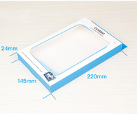 Emballage de vente en gros carte blanche, emballage de détail, tablette Apple, étui en cuir PVC, emballage, grande boîte à fenêtres