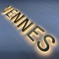 Lettres en relief 3D en acrylique LED personnalisées pour l'extérieur, enseigne de magasin rétroéclairée pour commerce, bâtiment, décoration de mariage
