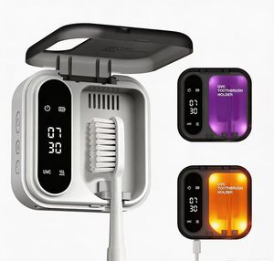 OEM Travel Portable Mini Uvc Toothbrush Sanitizers Home <b>Wall</b>-Mounted Smart Toothbrush Holder with Heating Function - Product Image 1