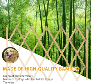 Barrière pour animaux de compagnie en maille temporaire multifonctionnelle et écologique pour l'intérieur et l'extérieur, clôtures pliables en bois pour chiens avec forme personnalisée - Product Image 5