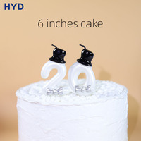 Velas de Cumpleaños Metálicas Blancas Perla 2026, Adornos para Pastel, Ecológicas, Hechas a Mano, Temática de Acción de Gracias, Graduación, Romance, Lindas