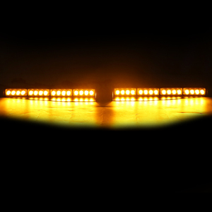 Pare-soleil stroboscopique à led 32W, montage fendu, illuminateur, lumière, pour voiture, camion, blanc ambre - Product Image 4