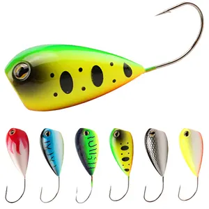 Atacado equipamentos de pesca marítima fishhooks colorido onda rastreador iscas iscas de pesca 12.2g 5.5cm pesca isca