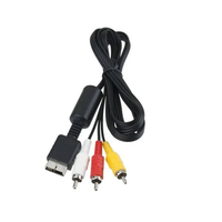 Câble audio-vidéo 1,8 m vers 3 RCA AV pour console PS2 PS3, câble vidéo AV pour téléviseur, câble vidéo pour PS2