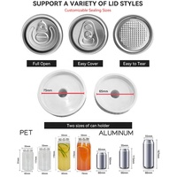 Selladora de Latas No Rotativa FEST para Boba, Máquina para Sellar Bubble Tea, Sellador de Latas de Aluminio para Cerveza, Máquina Enlatadora