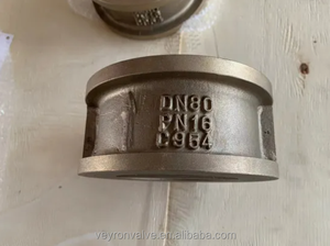 Vanne à clapet double à <span class=keywords><strong>disque</strong></span> <span class=keywords><strong>et</strong></span> corps en aluminium bronze C954, installation horizontale <span class=keywords><strong>et</strong></span> verticale, DN50-DN600 PN16, non-retour, à clapet - Product Image 3