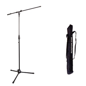 Soporte de trípode de escritorio portátil <span class=keywords><strong>con</strong></span> soporte de micrófono Piezas de metal fuertes para micrófono inalámbrico y al aire libre - Product Image 1