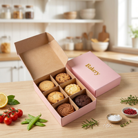Emballage personnalisé avec logo, carton recyclable de qualité alimentaire, boîte à biscuits, boîte à pâtisserie, emballage alimentaire, boîte à biscuits